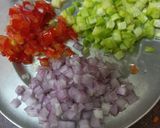 A picture of step 1 of Mix veg raita.