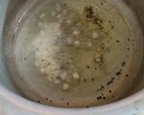 A picture of step 1 of Moong Dal Khichdi.