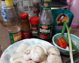 Foto langkah ke 1 dari resep 🍄🍄Jamur Kancing Tahu Saus Tiram🍄🍄.