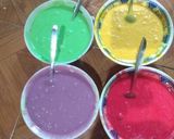 Foto langkah ke 5 dari resep Rainbow cake steam.