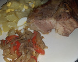 Foto del paso 5 de la receta: Asado al horno con ensalada de papa y huevo
