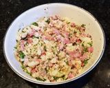 A picture of step 1 of Corned Beef Hash w/ Poached Eggs.