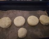 A picture of step 2 of Savory scones with feta cheese and grilled peppers, tomato.