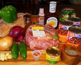 A picture of step 1 of Mike's Spicy Pulled Pork BBQ Sandwiches.