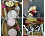 A picture of step 1 of Soyabean banana strawberry milk shake.