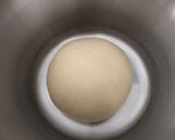 A picture of step 3 of Wool Roll Bread - Spring onion & pancetta filling.
