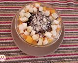 A picture of step 2 of Babugosha mango fruit salad.