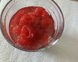 A picture of step 1 of Risotto al lampone raspberry risotto.