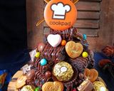 Foto langkah ke 8 dari resep Tower Birthday Cake (Brownies).