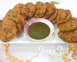 A picture of step 5 of Bengal Gram/Chana Daal Vadas with Fenugreek Greens.