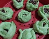 Foto langkah ke 8 dari resep Bakpao Pandan Mawar isi Kacang Tanah.