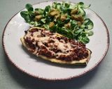 Padlizsánnal töltött cukkini recept fázis 3 fotója