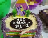 Foto langkah ke 7 dari resep Rainbow cake ala bunda sheva.