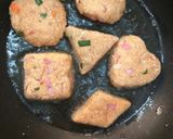 A picture of step 3 of Oats Tikki.