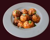 A picture of step 4 of Vegetable Manchurian with gravy.