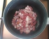 Une image de l'étape 3 de Croissants chèvre miel lardons.