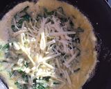 A picture of step 5 of La-di-da duck egg & wild garlic omelette.