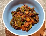 A picture of step 9 of EGGPLANT KABULI CHANA MASALA...