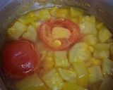 A picture of step 5 of Lauki Chana dal (no onion no garlic).