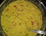 A picture of step 2 of Oats chilla.