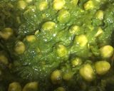 A picture of step 5 of Palak Chana.