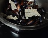 Une image de l'étape 2 de Moules au gorgonzola.