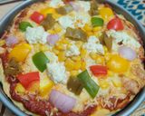 A picture of step 6 of Cheese and veggies pizza.