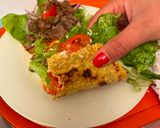 Foto del paso 4 de la receta: Panqueques de avena salados