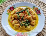 Foto langkah ke 5 dari resep Tahu dan Kacang Panjang Masak Santan.