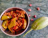 A picture of step 7 of Green baigan sabji.
