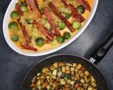 Kasseler-Rosenkohl-Auflauf Rezeptschritt 5 Foto
