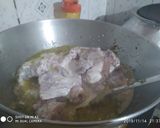 A picture of step 4 of Green Handi chicken.