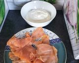 Une image de l'étape 2 de Tarte fine au saumon 😋#tablierdor2023.