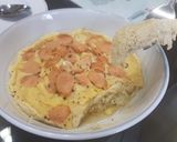 รูปขั้นตอนการทำที่ 3 ของ ไข่ตุ๋นไส้กรอก ไมโครเวฟ 🍳อาหารเช้าง่ายๆ ใน 5 นาที