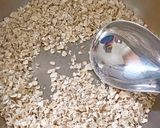 A picture of step 1 of Healthy Chia Seeds, Almonds, banana and Oats Pudding : 10 minutes Power breakfast on the go.