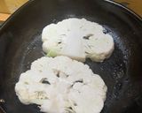 A picture of step 1 of Vegetarian Friendly: Cauliflower Steak with Romesco Sauce.