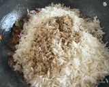 A picture of step 5 of Egg Fried rice.