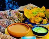 A picture of step 4 of Palak pakora.