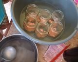 Foto langkah ke 3 dari resep K-Berry Bunhong Myeon Jar (Puding Bihun Strawberry).