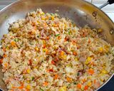 Foto langkah ke 3 dari resep Nasi goreng bacon.
