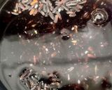 A picture of step 1 of Kavuni Arisi Kanji / Black Rice Porridge.