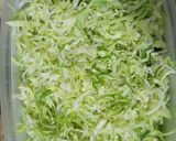 A picture of step 1 of Spring roll filling.