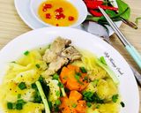 Hình bước làm 5 của món Hoành Thánh