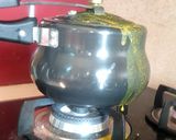 A picture of step 2 of Tuvar Dal.