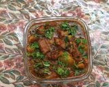 A picture of step 6 of #pork and potato curry.