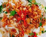 Hình bước làm 3 của món Gỏi bồn bồn tai heo