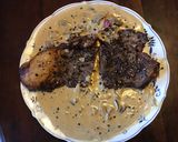 A picture of step 6 of California Farm Wagyu Steak Au Poivre.