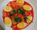 Hình bước làm 4 của món Bánh gạo cay làm từ bánh tráng