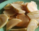 A picture of step 2 of Persimmon fruit chat.