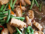 Ca Toge Tahu dan Kacang Panjang Pedas